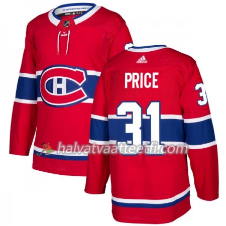 Miesten NHL Montreal Canadiens Pelipaita Carey Price 31 Adidas 2017-2018 Punainen Authentic